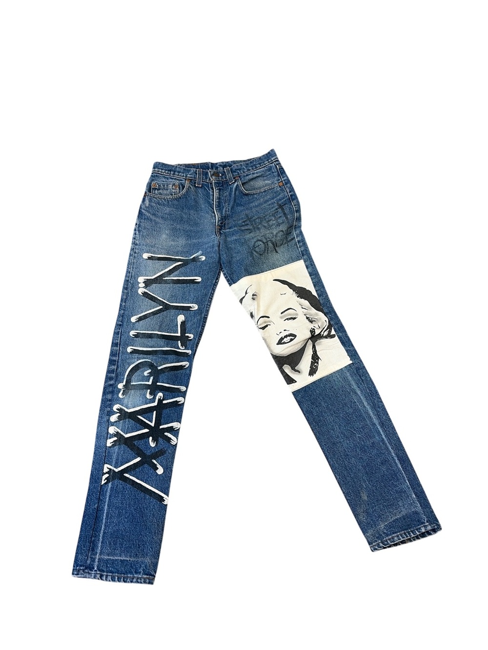 Vintage 1980s Levi’s Custom Marilyn Monroe Reworked Jeans